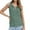 Army Green, variant on Women with Built in Bra Thick Strap Spaghetti Strap Tank Top Cropped Ladies Fashion Casual Court Lock Round Neck Sleeveless Vest T Shirt Top Pink M
