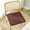 Brown_cotton, variant on YOHAVEN Seat Cushion 16"x16", Non Slip Chair Pad with Straps and Soft Padding, Vintage Patterned Cotton Office Cushion for Dining Chair Kitchen Rocking Chair Indoor Outdoor Furniture