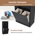 thumbnail image 5 of Amkui 65.8" Tall Bathroom Cabinet with 2 Tilt Out Laundry Baskets Hamper, 2 Doors & Adjustable Shelves, Freestanding Bathroom Storage Cabinets with Drawer, 5 of 14