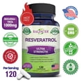thumbnail image 2 of Balincer Resveratrol Supplement, 1000mg, 120 Veggie Capsules, Supports Heart Health & Antioxidant Defense, 2 of 8