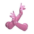 thumbnail image 1 of Gravity Threads Gants Longs en Satin Style Opéra 23 Pouces Pouces Rose, 1 of 2