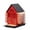A, variant on Bird Feeder, Large Capacity Bird Feeders for Outdoor Hanging, Heavy Duty Metal Wild Birdfeeder for Outside Garden Yard Decor, Small House Shape