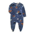 thumbnail image 2 of SXIMEE 1 Piece Infant Unisex Baby Boys' Sleep and Play Footed Pajamas, 2 Way Zipper with Mitten Cuffs One-Piece Sleeper Cotton PJs For Newborn Girls, 2 of 6