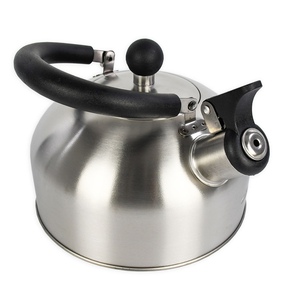 Mainstays 1.8-Liter Whistle Tea Kettle, Stainless Steel - image 3 of 7