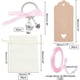 thumbnail image 3 of Set de 36 llaveros de ángel para obsequios (al por mayor). Llaveros de ángel con lazos, alas, bolsas de organza, etiquetas de agradecimiento y cinta rosa., 3 of 6