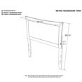 thumbnail image 3 of Leo & Lacey Twin Panel Headboard in Espresso, 3 of 3