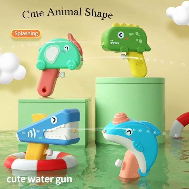 piezas de pistolas de agua de juguete con forma de animal, pequeñas, para disparar, para fiestas de verano.