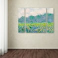 thumbnail image 3 of Trademark Fine Art "Field of Yellow Irises" Canvas Art by Claude Monet Three Panel Set, 3 of 3