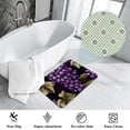 thumbnail image 3 of Grape Polyester Non-Slip Machine Washable Indoor Rug Floor Mat Chair Rug, 3 of 6