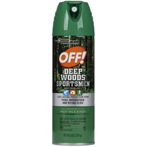 Off! Deep Woods Sportsman Insect Repellent 6 Ounce 6 Ounce, Pack of 6