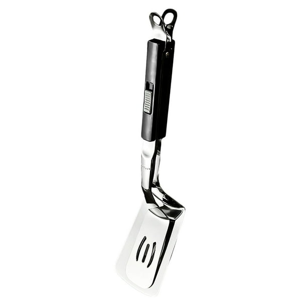 Espátula 2 en 1 304 Espátula para huevos Pinza para pan/pinza para filetes/espátula para huevos, tortitas, pescado y tortillas 1 unidad
