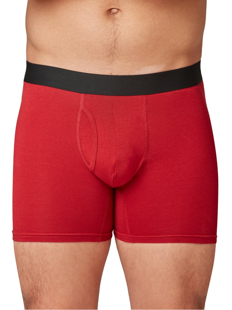 GERsome Men's Boxer Briefs, 4 Pack Soft Boxers For Men Quick Dry Active Mens Underwear Breathable Athletic Boxer Briefs For Men Size L 4xl