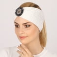 thumbnail image 2 of Jumpingount La diadema tejida con diamantes de imitación para mujer que absorbe el sudor se mantiene seca y a la moda durante los entrenamientos Accesorio para el cabello Azul oscuro, 2 of 6