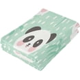 thumbnail image 3 of Dreamtimes Cute Panda Hand Towels, Soft & Absorbent Bathroom Guest Towels Kitchen Towels Fingertip Towel for Beach Gym Spa 14x28 Inch (2PACK), 3 of 7