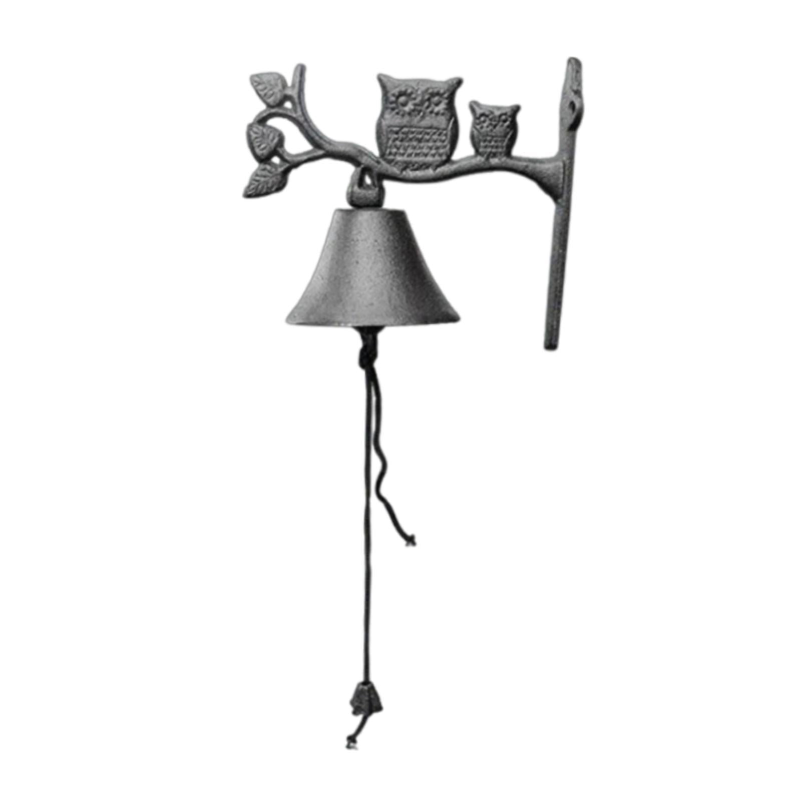 Baoblaze Rustic Cast Iron Antique Outdoor Dinner Bell for Gate Outside House
