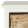 thumbnail image 4 of SAFAVIEH Connery Solid Nautical 2 Wicker Basket Storage Cabinet, Distressed White, 4 of 5