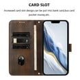 thumbnail image 5 of Leather Phone Case for iPhone 16E/iPhone SE 2025/iPhone SE4 Case,Retro Style PU/TPU Folio Wallet Case, Premium Folio Cover with [Card Slots] and [Kickstand],Magnetic Book Style Wallet-F8, 5 of 7