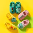 thumbnail image 5 of Otqutp Toddler Closed Toe Shoes Little Child Girls Inside Wear Slippers Cute Dinosaur Soft Bottom Comfortable Winter Warm Home Plush Slippers, 5 of 6