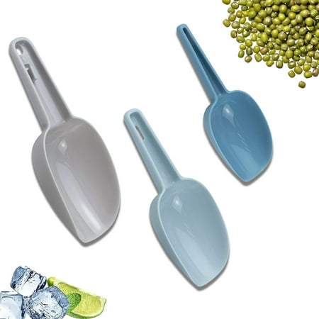 

Plastic Kitchen Flour Scoop Set of 3 Ice Scoop Bar Scooper for Cans Flour Dry Food Popcorn Coffee Beans Candy 1.7/3.4/5.1 oz