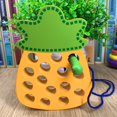 thumbnail image 3 of DPTALR Wooden Insect Eating Fruit Toys Baby Threading Game Children's Educational Toys, 3 of 4
