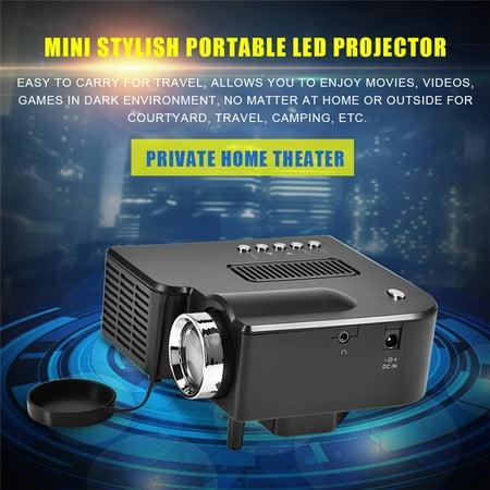 Mini HD Projector Mini Home Theater LED HD HDMI Projector with Multiple Interface Media (Best Low Cost Hd Projector)