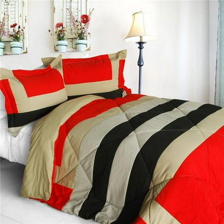 Home Prairie Quilted Patchwork Down Alternative Comforter Set