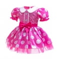 thumbnail image 4 of ATAIKU 3M-18M Infant Baby Girls Princess Dress Up Romper Onesie Tutu Dress Bodysuit with Headband Birthday Halloween Christmas Party Dresses, 4 of 9