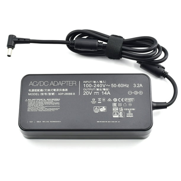 20V 14A 280W Laptop Charger for ASUS ROG Strix GL702ZC S7ZC Republic of Gamers Adapter Walmart.com