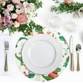 thumbnail image 5 of Cute Christmas Dinosaur Round Place Mats Set of 1, Heat Stain Insulation Table Mats Non-Slip Grid Woven Placemats 15.4 Inch for Kitchen Dining Table Holiday, 5 of 7