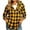 Yellow#1, variant on Juesizh Flannel Shirt Women Hooded Button Jackets Fashion Casual Plaid Long Sleeve Pocket Hoodies, S-2XL