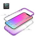 thumbnail image 5 of iPhone 13 Pro Case,Dteck Shockproof Rubber Bumper Hybrid PC Gradient Lightweight Slim Transparent Back Cover without Screen Protector For Apple iPhone 13 Pro 6.1-inch,Purple, 5 of 7