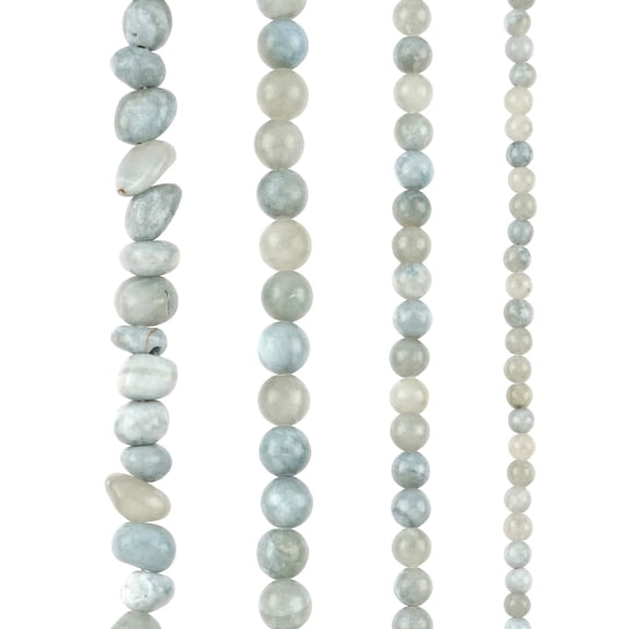 Bead Landing Light Blue Quartz Beads, 6 Pack