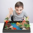 thumbnail image 2 of Dinosaur Toy Playset DIY: Realistic Dinosaur Volcano Set Educational Toy Playset, 2 of 10