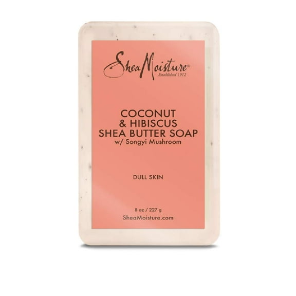 Shea Moisture Coconut And Hibiscus Shea Butter Bar Soap, 8 Oz