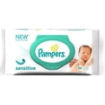 thumbnail image 1 of Baby Wipes Pampers Sensitive, Clinically Proven, Fragrance Free, Water Based, Hypoallergenic Baby Wipes, 56 ct, 1 of 9