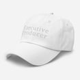 thumbnail image 3 of Executive Producer Hat Dad Hat Embroidered Executive Producer Hat Embroidered Hat Executive Producer Embroidered Hat Meme Hat Film Hat (White), 3 of 3