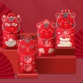 thumbnail image 1 of Cheers 4Pcs/Bag Attractive Red Envelope Smooth Surface Paper 2022 Tiger Year Red Lucky Pocket for Kids, 1 of 2
