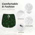 thumbnail image 5 of Disketp Green Bright Web with Spiders Print Women's Shorts Workout Shorts for Athletic Gym Running Shorts with Phone Pockets Large, 5 of 8
