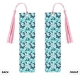thumbnail image 2 of Kdxio Blue Floral with Butterflies Print Metal Tassel Bookmarks,Perfect Gift for Art Lovers and Bookworms Metal Bookmarks for Women, 2 of 8