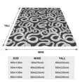 thumbnail image 3 of Pofeuu Snake Print Ultra-Soft Micro Fleece Blanket,for Bed Or Sofa,All Season Throw Blankets Flannel Blanket-50"x40", 3 of 7