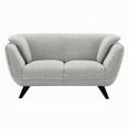thumbnail image 2 of Naeli Loveseat- Rounded Light Gray Boucle- 65 Inch Solid Pine Wood, 2 of 6