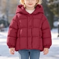 thumbnail image 5 of Jalioing Girls Winter Puffer Jacket Kids Lightweight Hooded Quilted Coat Fashion Thermal Quilted Outerwear with Pocket, 5 of 6
