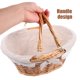 thumbnail image 3 of GOOHOCHY Cesta de huevos de mano, cesta para almacenar alimentos, cesta de frutas multifunción, cesta de picnic tejida a mano, 3 of 8