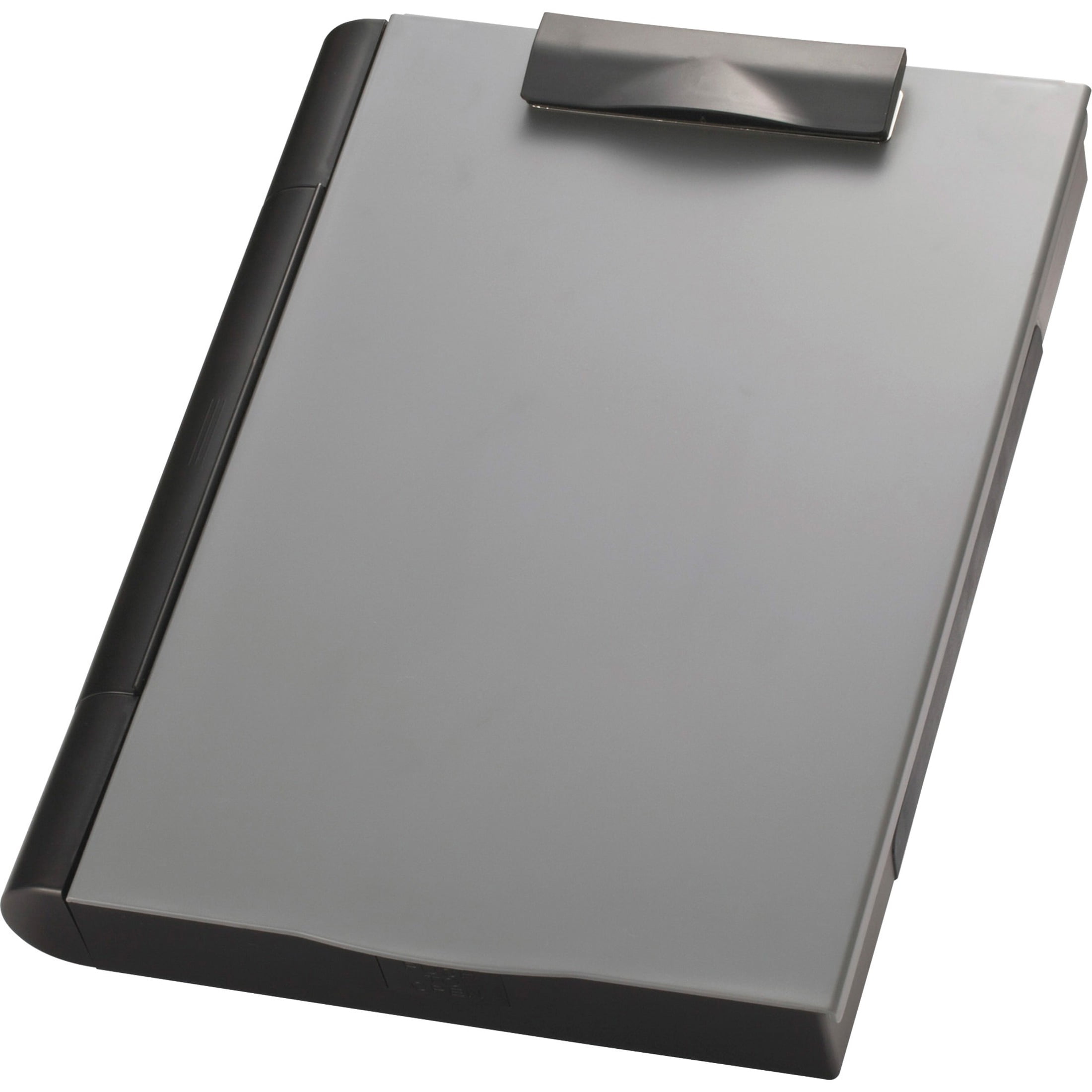 A4 Foldover Clipboard With Two Storage Pockets A4 Document Holder Black or Clear 