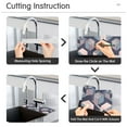 thumbnail image 5 of Yayeee Faucet Mat for Kitchen Sink 14.7" Diatomite Long Splash Guard Pad, Dark Cubes, 2 Pack, 5 of 7