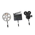 thumbnail image 1 of Vintage Película Euqipment En Ganchos Decorativos Ropa para proteger Bolsa Percha, 1 of 8