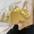 thumbnail image 5 of Bolsa De Hombro Bolso de mano para mujer, bolso de hombro simple de cuero PU, bolso de mensajero cuadrado sólido (amarillo) Tmvgtek Para Estrenar, 5 of 5