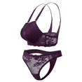 thumbnail image 4 of Coordinado Interior Secret Treasures Talla 32B/CH Encaje Decorativo Morado, 4 of 4