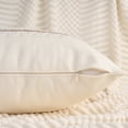 thumbnail image 3 of Unique Bargains Striped Throw Pillow Covers Pack of 2 Khaki 18" x 18", 3 of 7
