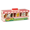 thumbnail image 4 of Melissa & Doug Take-Along Show-Horse Stable Play Set With Wooden Stable Box and 8 Toy Horses, 4 of 10